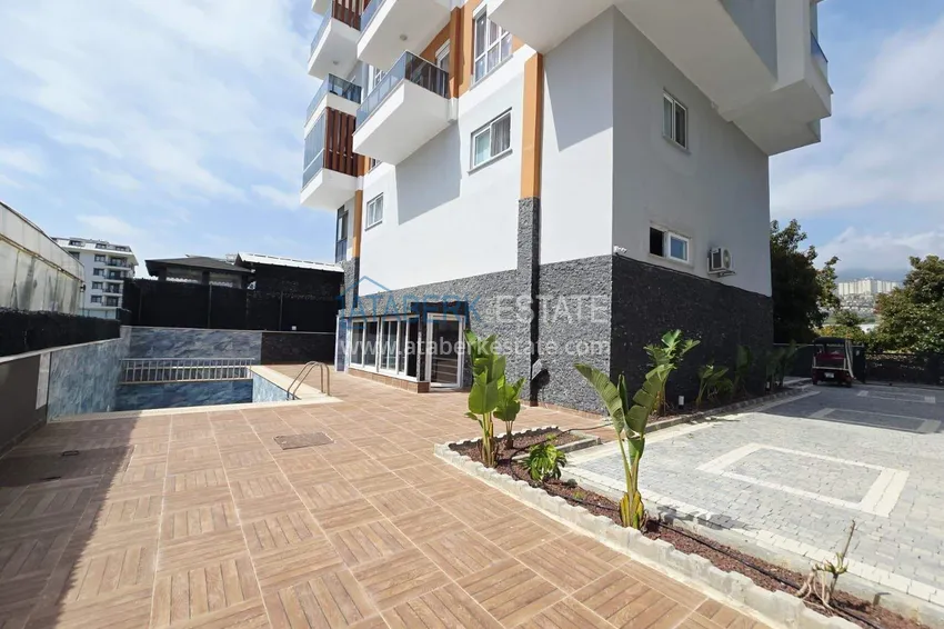 1+1 apartment in Alanya with sea view in Kargicak 7 