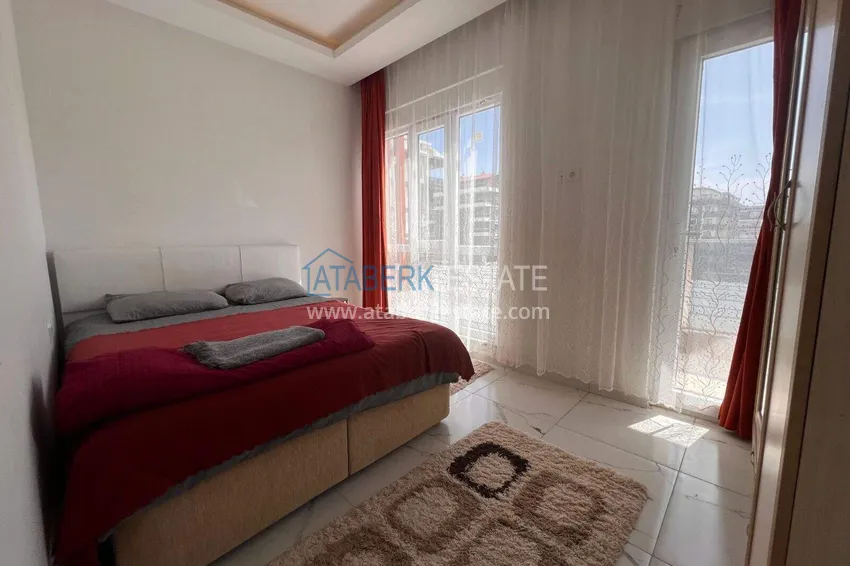 Purchase  1+1 apartment in Alanya with sea view in Kargicak 7 