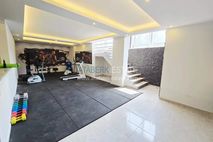 1+1 apartment in Alanya with sea view in Kargicak 9 