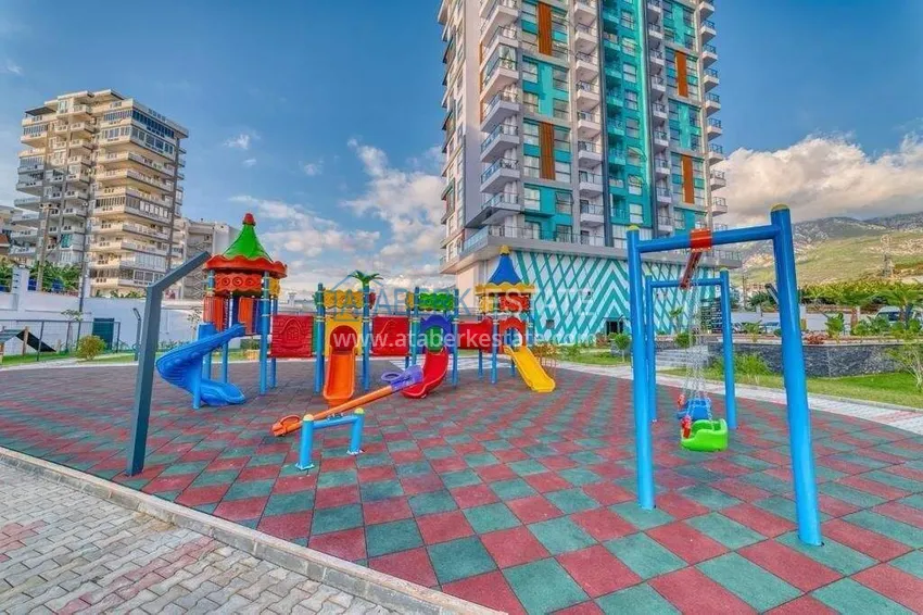 1+1 apartment with sea view in Mahmutlar  10 