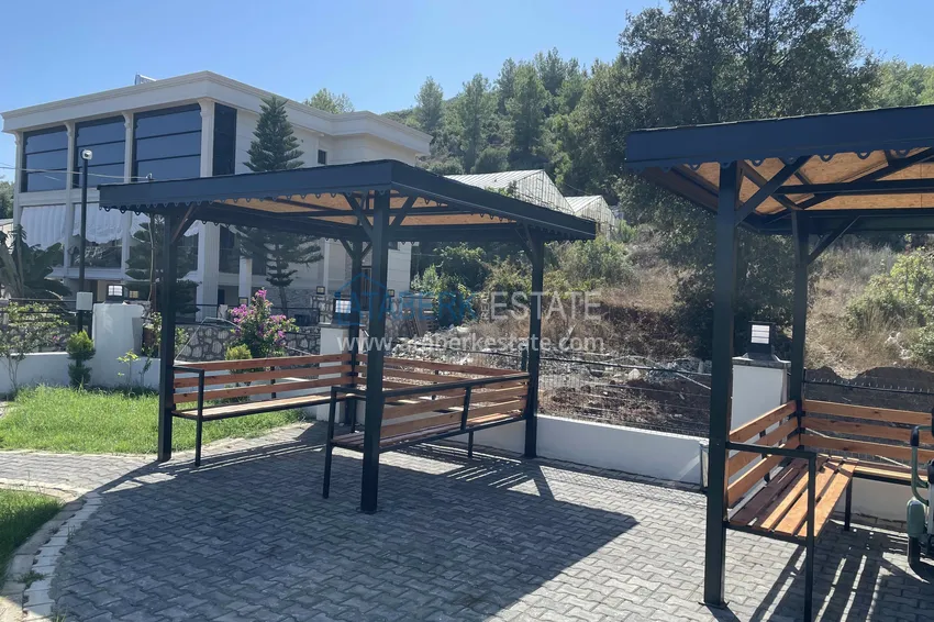 Duplex with new furniture and mountain views in a modern complex - Gazipasa City 9 