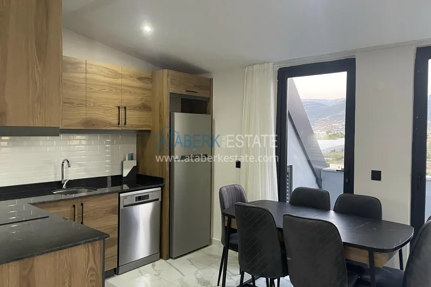 Purchase  Duplex with new furniture and mountain views in a modern complex - Gazipasa City 11 