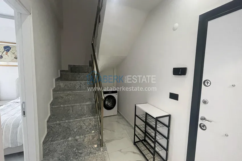 Purchase  Duplex with new furniture and mountain views in a modern complex - Gazipasa City 1 