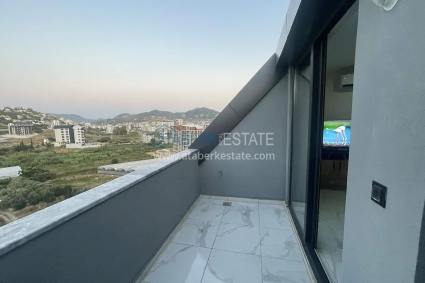 Purchase  Duplex with new furniture and mountain views in a modern complex - Gazipasa City 13 