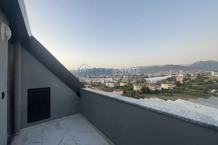 Purchase  Duplex with new furniture and mountain views in a modern complex - Gazipasa City 14 