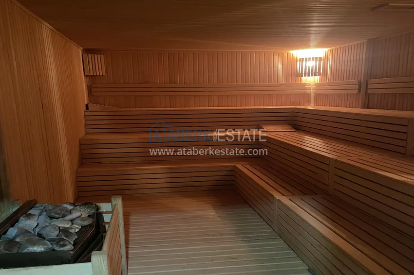 Duplex with new furniture and mountain views in a modern complex - Gazipasa City 17 