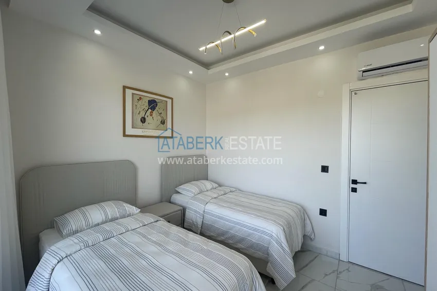 Purchase  Duplex with new furniture and mountain views in a modern complex - Gazipasa City 21 