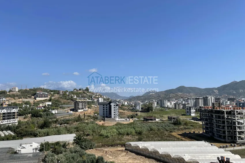 Duplex with new furniture and mountain views in a modern complex - Gazipasa City 2 