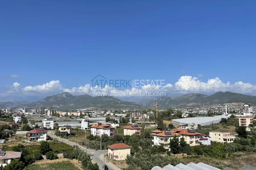 Duplex with new furniture and mountain views in a modern complex - Gazipasa City 3 