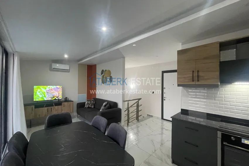 Purchase  Duplex with new furniture and mountain views in a modern complex - Gazipasa City 3 