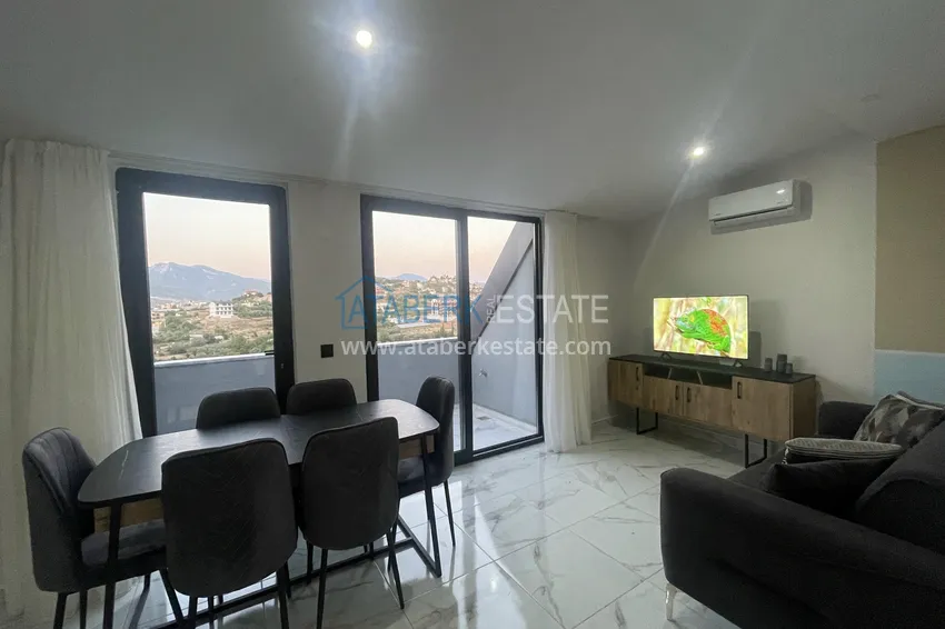 Purchase  Duplex with new furniture and mountain views in a modern complex - Gazipasa City 6 