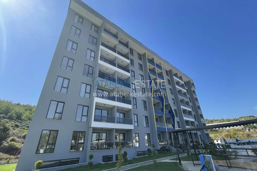Duplex with new furniture and mountain views in a modern complex - Gazipasa City 7 