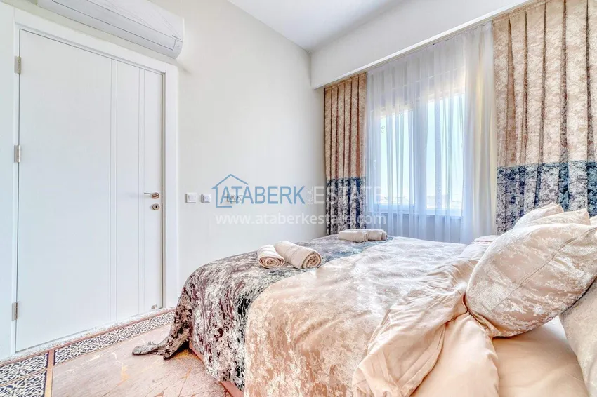Purchase  Real estate in Alanya with installments up to 1 year - new 1+1 apartment with sea view in Avsallar 12 