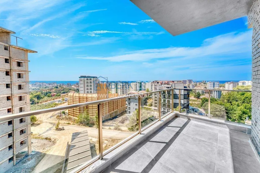 Purchase  Real estate in Alanya with installments up to 1 year - new 1+1 apartment with sea view in Avsallar 14 