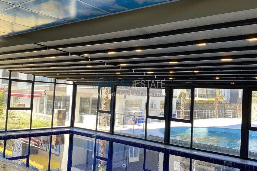 Real estate in Alanya with installments up to 1 year - new 1+1 apartment with sea view in Avsallar 17 