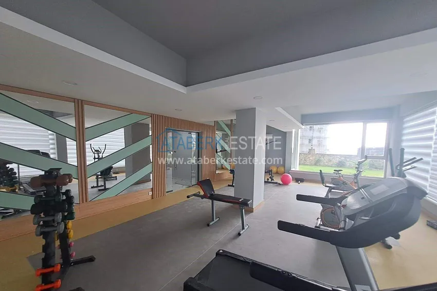 Real estate in Alanya with installments up to 1 year - new 1+1 apartment with sea view in Avsallar 19 