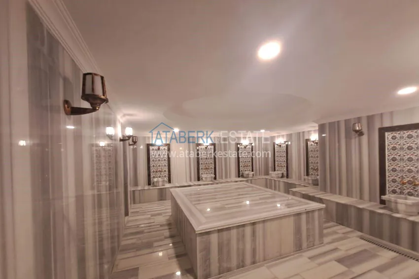 Real estate in Alanya with installments up to 1 year - new 1+1 apartment with sea view in Avsallar 20 