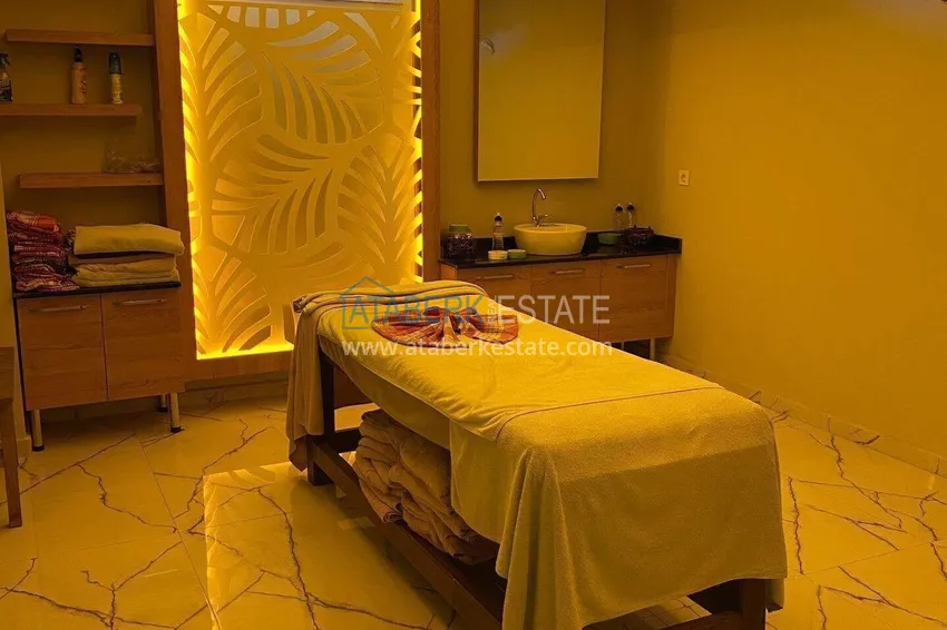 Real estate in Alanya with installments up to 1 year - new 1+1 apartment with sea view in Avsallar 22 
