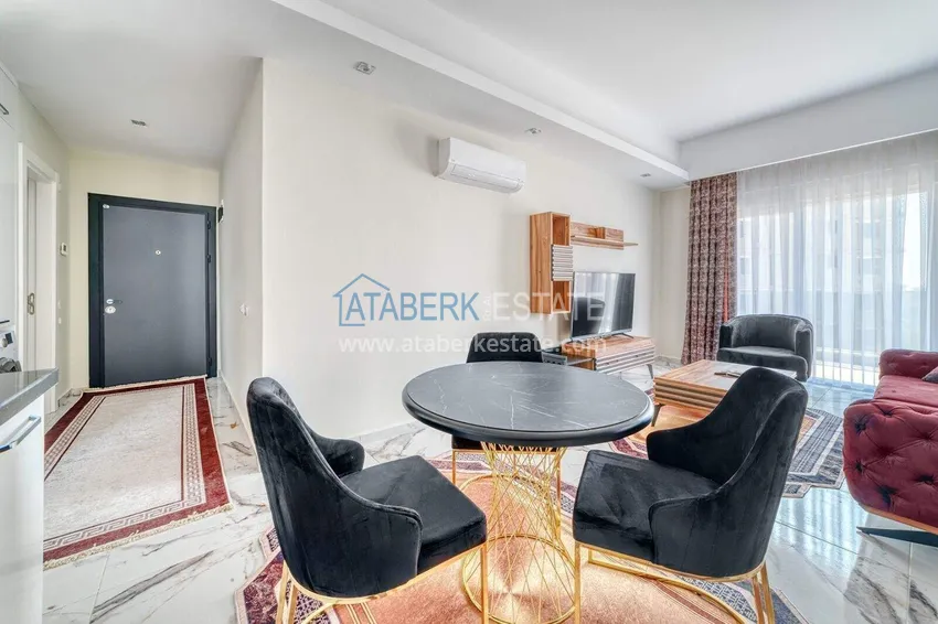 Purchase  Real estate in Alanya with installments up to 1 year - new 1+1 apartment with sea view in Avsallar 9 
