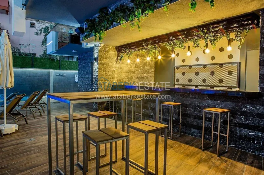 Real estate in the center of Alanya - 1+1 apartment in a luxury residence, Cleopatra beach area 10 