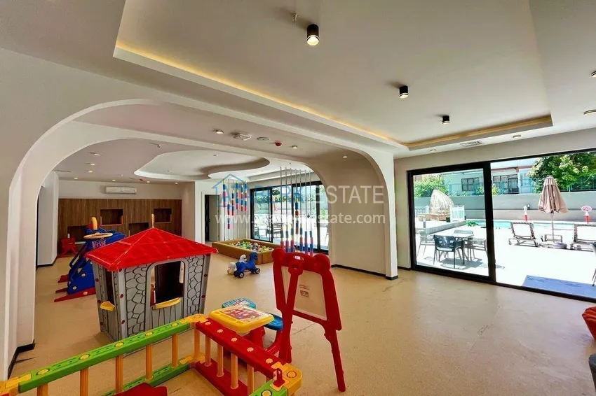 Real estate in the center of Alanya - 1+1 apartment with a view of the fortress and the sea near Cleopatra beach 12 