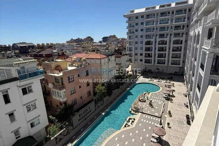 Purchase  Real estate in the center of Alanya - 1+1 apartment with a view of the fortress and the sea near Cleopatra beach 13 
