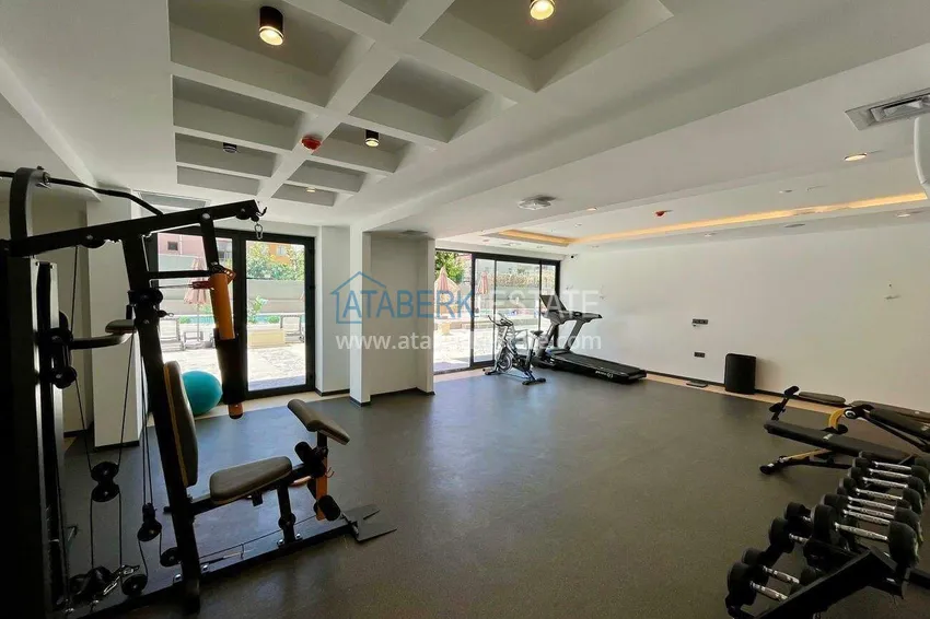 Real estate in the center of Alanya - 1+1 apartment with a view of the fortress and the sea near Cleopatra beach 14 