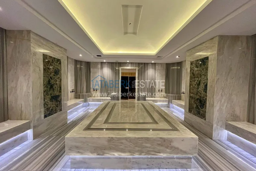 Real estate in the center of Alanya - 1+1 apartment with a view of the fortress and the sea near Cleopatra beach 16 