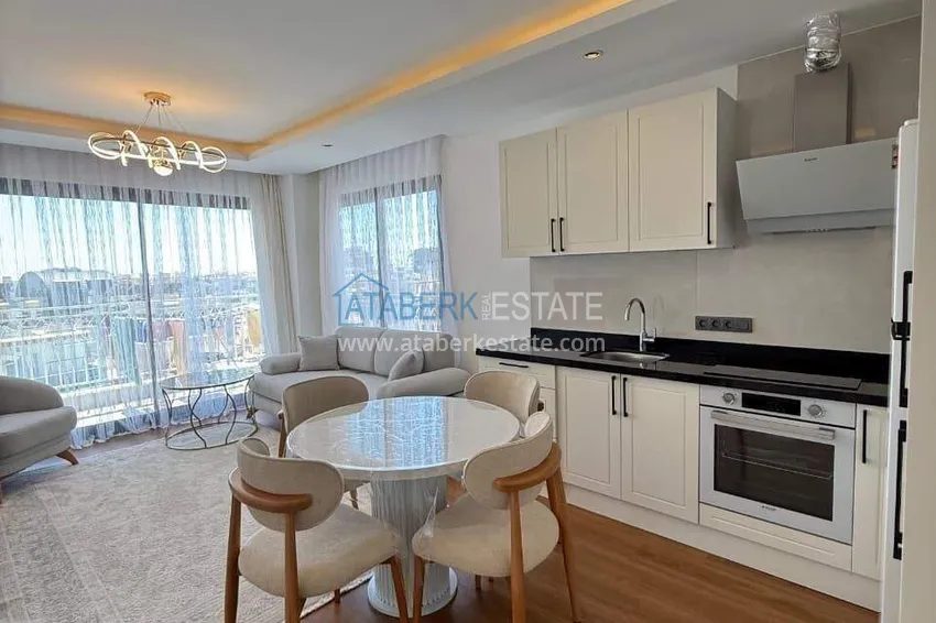 Purchase  Real estate in the center of Alanya - 1+1 apartment with a view of the fortress and the sea near Cleopatra beach 5 