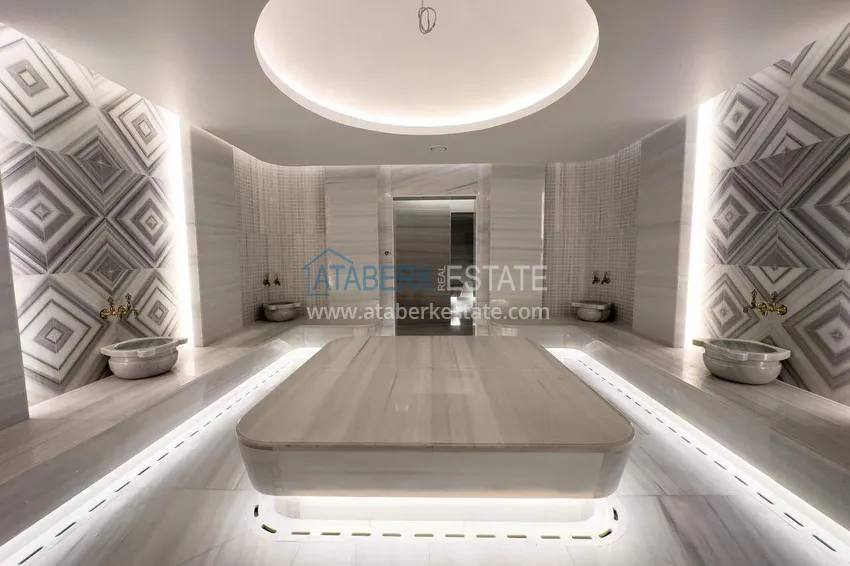 Real estate in Alanya - 1+1 85 m2 furnished apartment in a premium resort complex, Turkler district 68 
