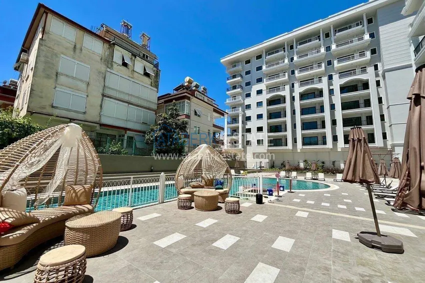 Real estate in the center of Alanya - 1+1 apartment with a view of the fortress and the sea near Cleopatra beach 6 