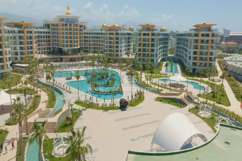 Real estate in Alanya - 1+1 85 m2 furnished apartment in a premium resort complex, Turkler district 13 
