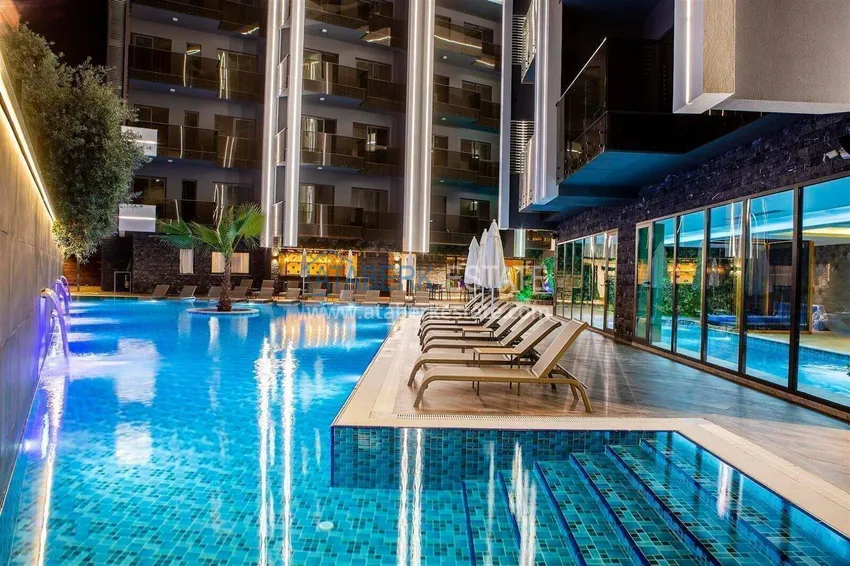 Real estate in the center of Alanya - 1+1 apartment in a luxury residence, Cleopatra beach area 7 