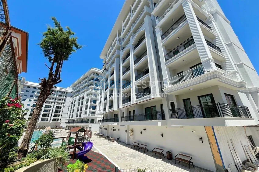 Real estate in the center of Alanya - 1+1 apartment with a view of the fortress and the sea near Cleopatra beach 8 