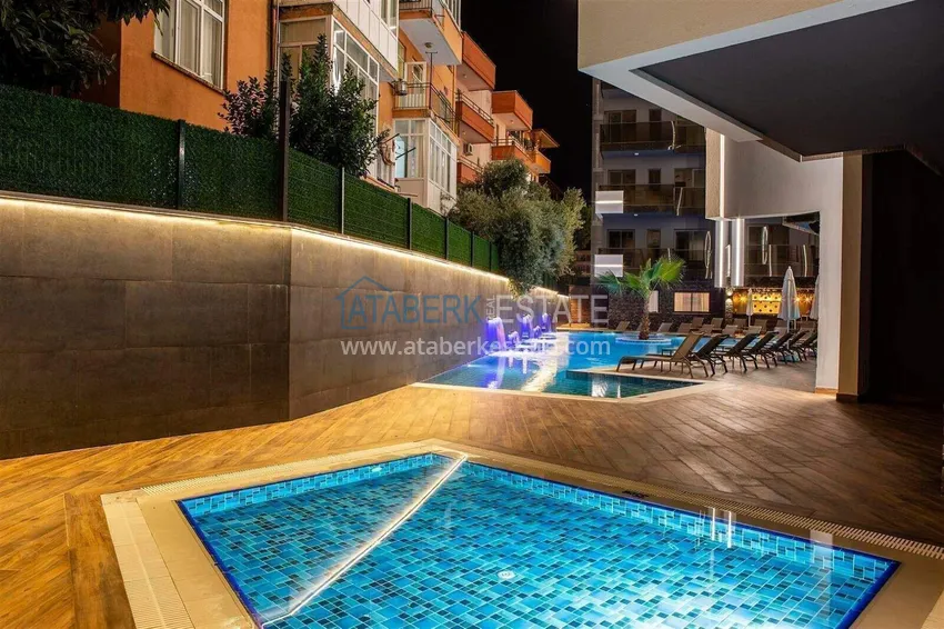 Real estate in the center of Alanya - 1+1 apartment in a luxury residence, Cleopatra beach area 9 