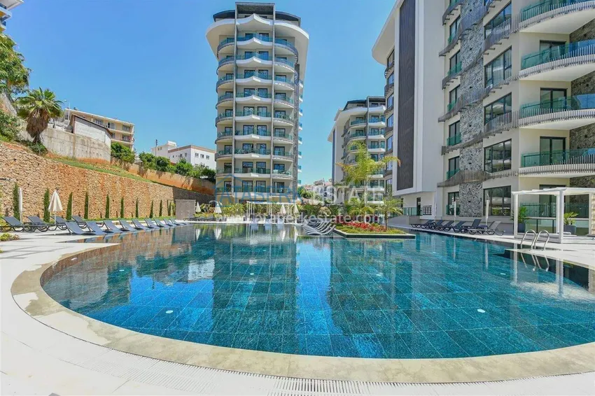 Apartment for Long Term Rental in Alanya - Furnished, Premium Complex, Tosmur District B17 2 