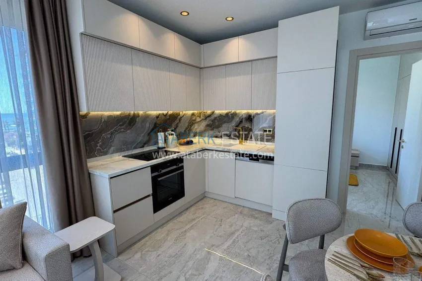Purchase  Apartment for Long Term Rental in Alanya - Furnished, Premium Complex, Tosmur District B17 7 