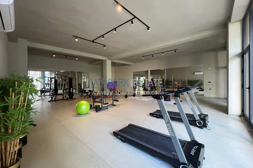 1+1 apartment with sea view in Alanya, Avsallar district  10 