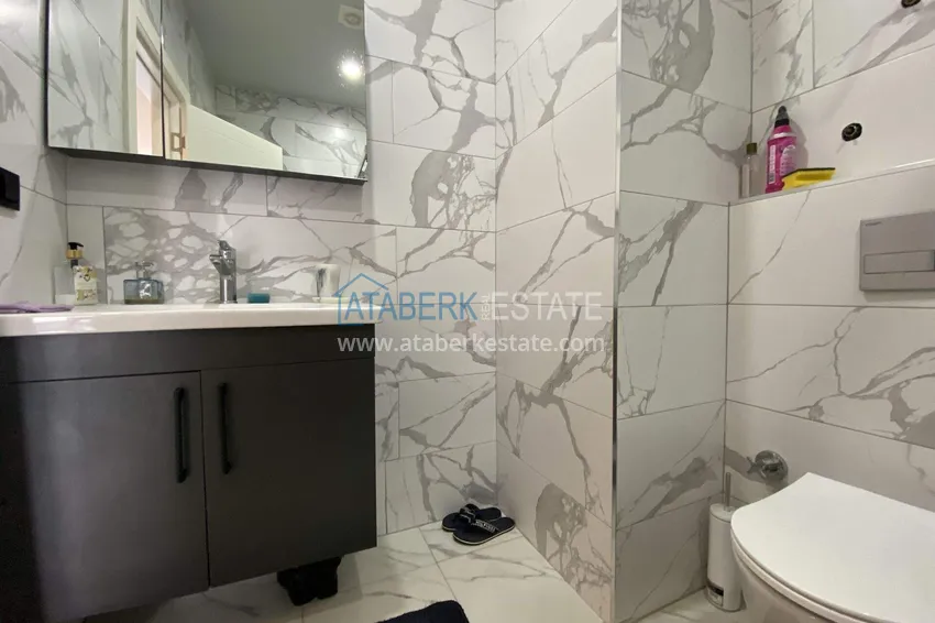 Purchase  1+1 furnished apartment in Alanya, Oba district   10 