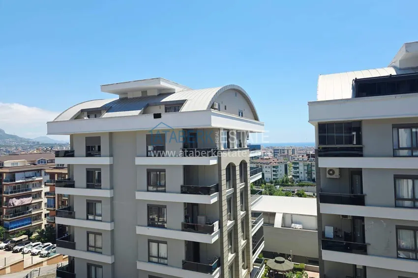 Purchase  Apartment 1+1 in Alanya with sea view — furniture, prestigious complex, Oba district 12 