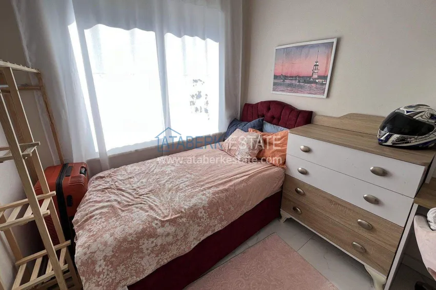 Purchase  2+1 apartment in Alanya for residence permit and citizenship - furniture, glazed balcony, Oba district 12 