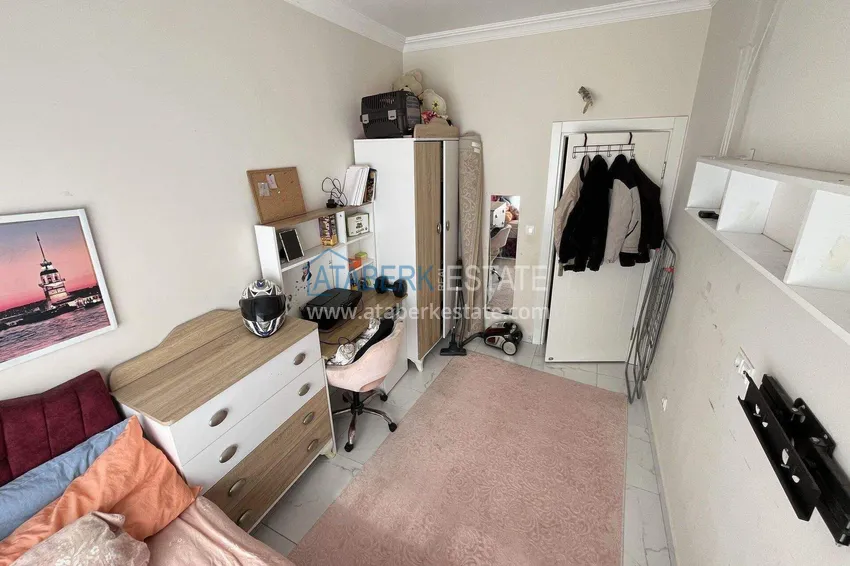 Purchase  2+1 apartment in Alanya for residence permit and citizenship - furniture, glazed balcony, Oba district 13 