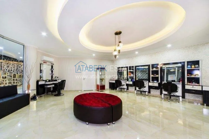 Apartment 1+1 in Alanya with sea view — furniture, prestigious complex, Oba district 17 