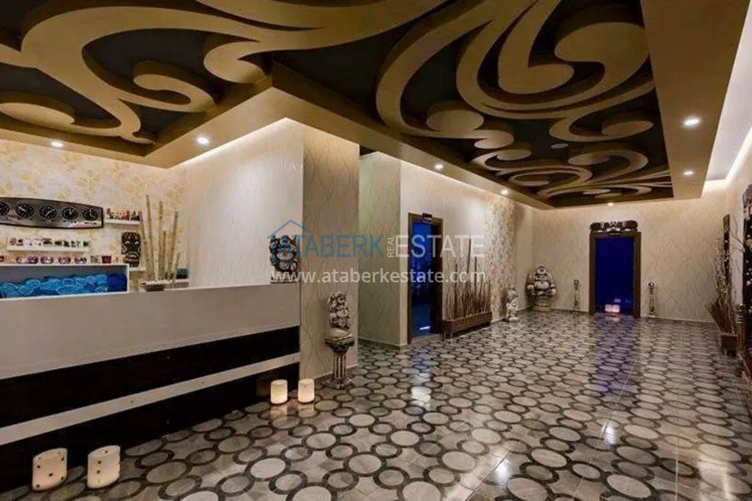Apartment 1+1 in Alanya with sea view — furniture, prestigious complex, Oba district 19 