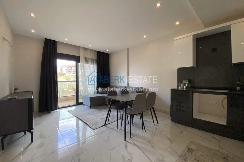 Purchase  1+1 furnished apartment in Alanya, Oba district   1 
