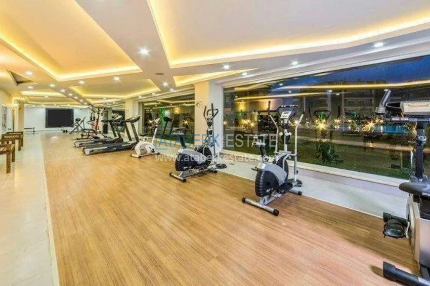 Apartment 1+1 in Alanya with sea view — furniture, prestigious complex, Oba district 20 