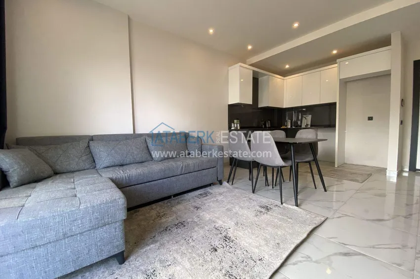Purchase  1+1 furnished apartment in Alanya, Oba district   3 