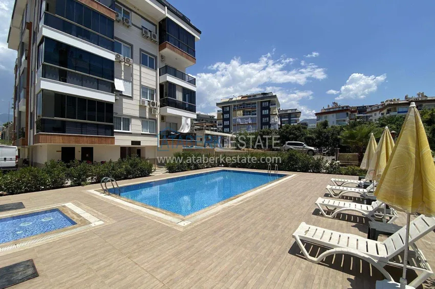 2+1 apartment in Alanya for residence permit and citizenship - furniture, glazed balcony, Oba district 3 