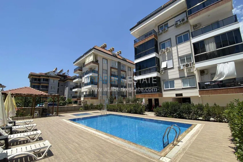 2+1 apartment in Alanya for residence permit and citizenship - furniture, glazed balcony, Oba district 4 