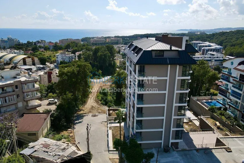 1+1 apartment with sea view in Alanya, Avsallar district  4 